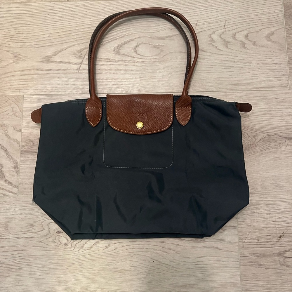 Navy Longchamp Tote Bag